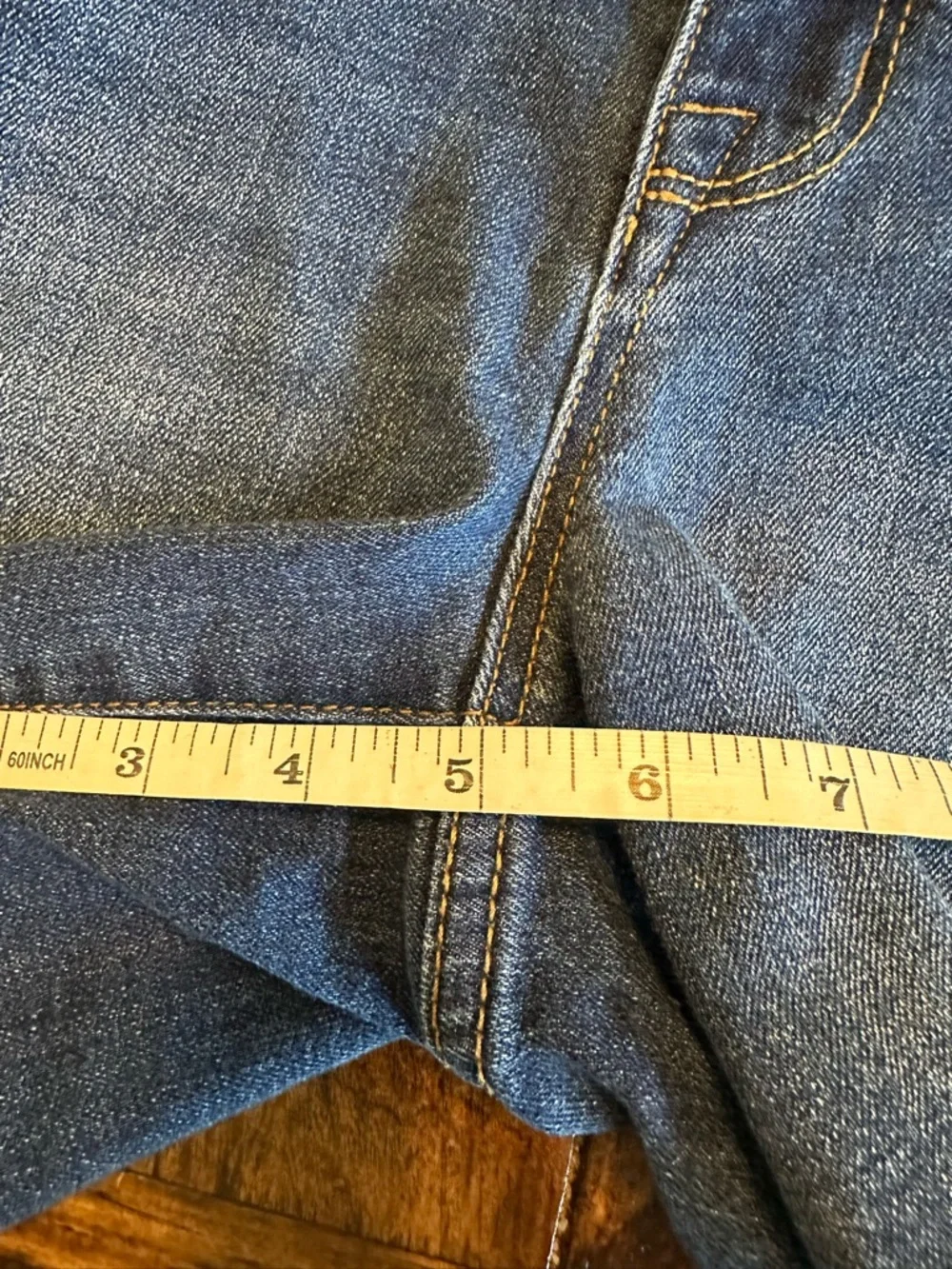 Seven 7 | Weekend Shorts - Distressed Dark Wash Cut-Offs, Size 10 - Picture 10 of 10